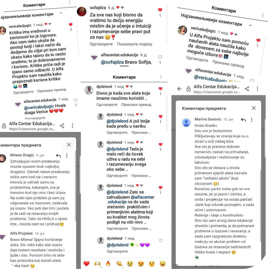 Iskustva i utisci polaznika Alfa Centar edukacije